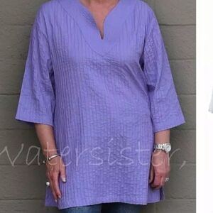 WATERSISTER DRY GOODS Lavender Nok Thai Tunic-M